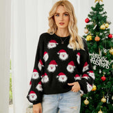 Lesmart Women's Fashion Santa Claus Ugly Christmas Sweater